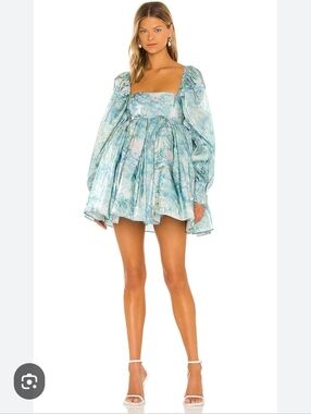 ANTHROPOLOGIE PRAIRE BLUE BABYDOLL DRESS NWT SIZE MEDIUM